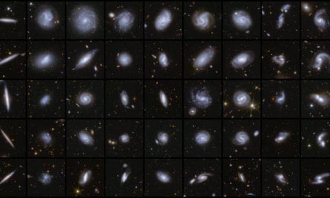 Images of galaxies taken by the Euclid space telescope Images of galaxies taken by the Euclid space telescope