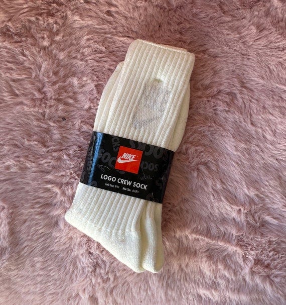 Vintage 90s Nike Crew Socks // Dead Stock New Never Worn // - Etsy