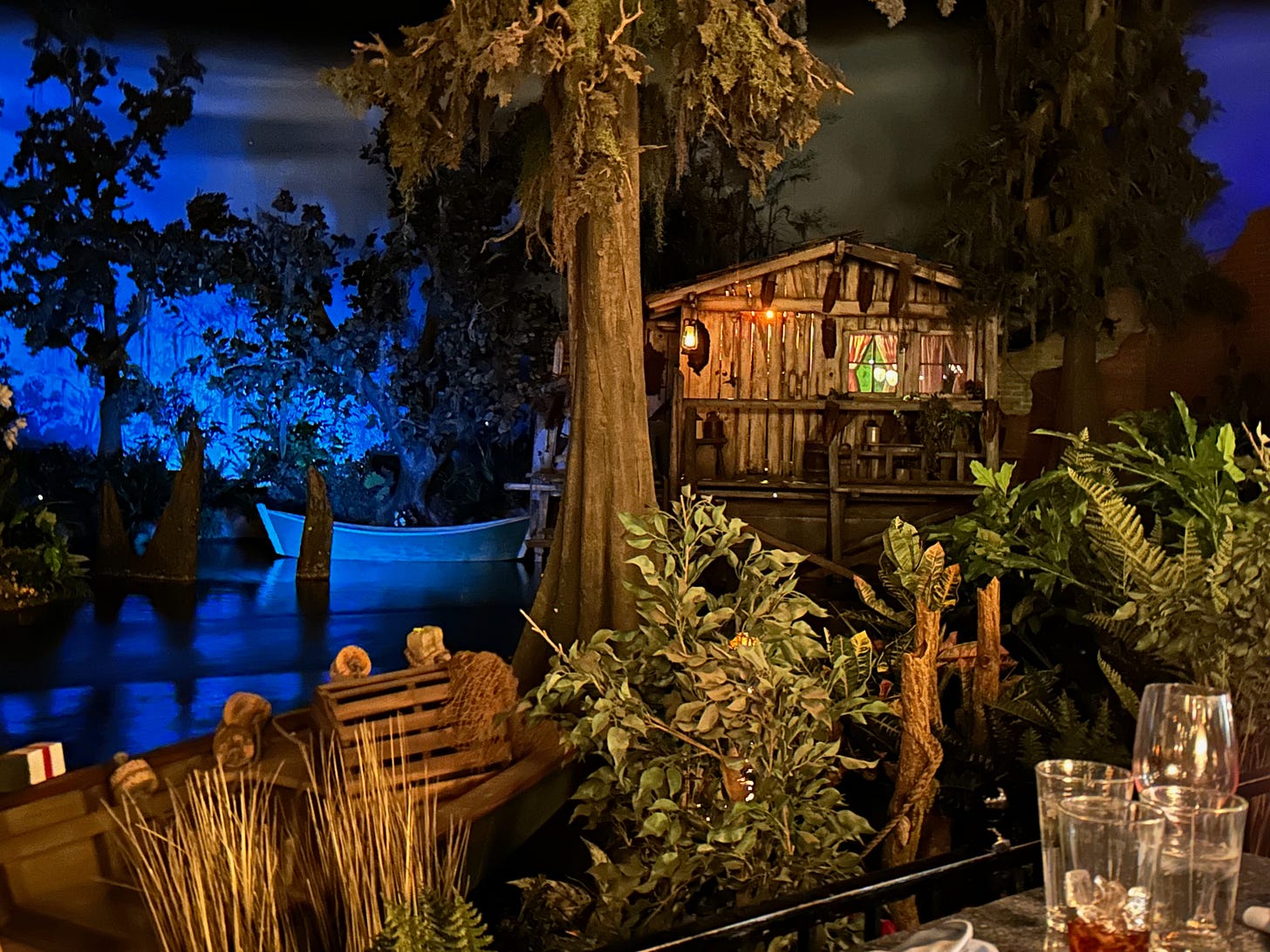 Blue Bayou restaurant inside the Disneyland Pirates of the Caribbean ride