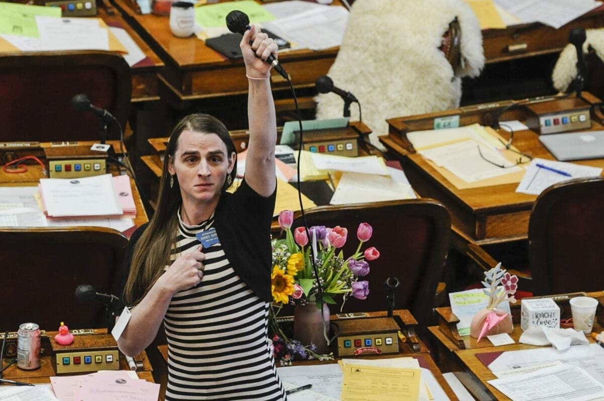 Montana Rep. Zooey Zephyr sues over removal from House floor - Los Angeles Times Montana Rep. Zooey Zephyr sues over removal from House floor - Los Angeles Times