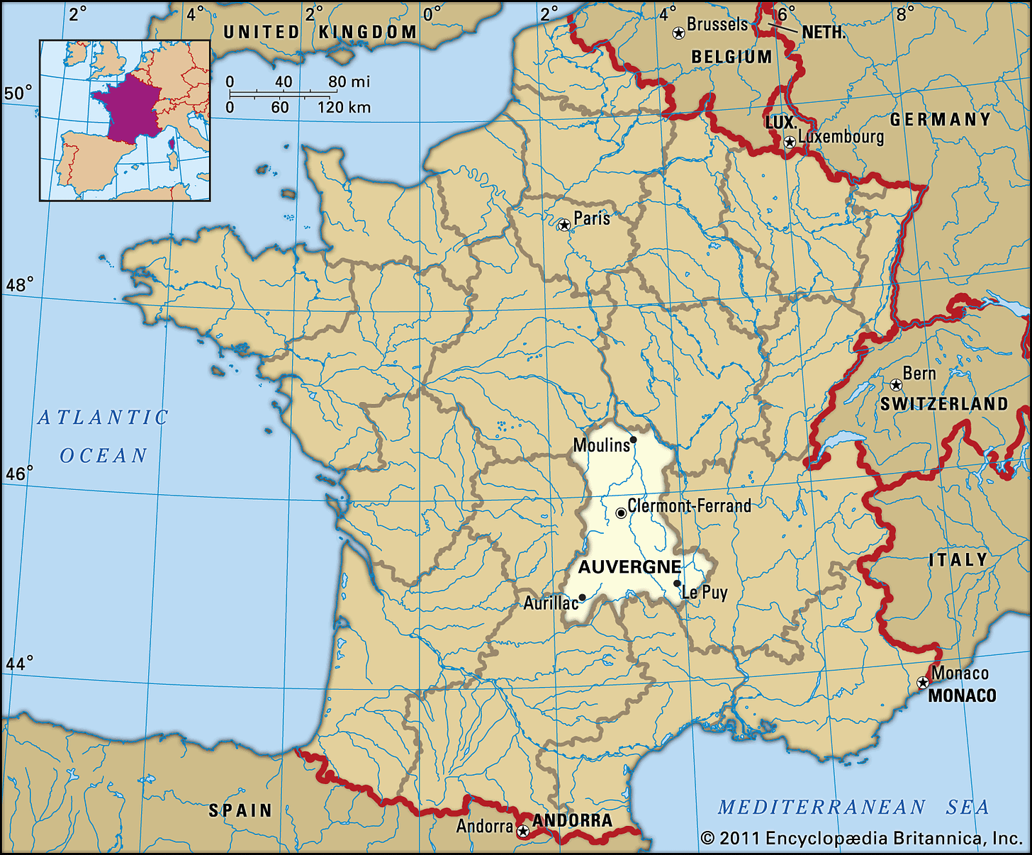 Auvergne | History, Culture, Geography, & Map | Britannica