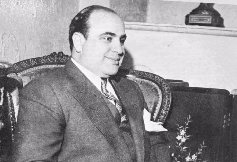 Portrait of Al Capone in 1930.