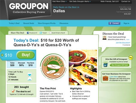 Groupon – Get Together for a Discount | AppVita