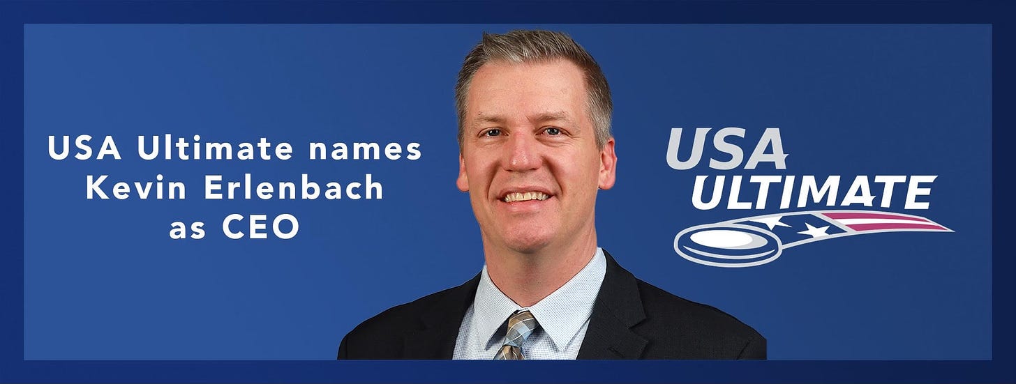 USAU Hires Kevin Erlenbach From USA Hockey as CEO