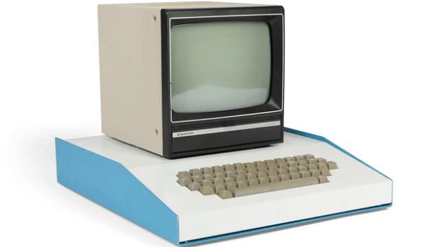 Only an estimated 200 Apple-1 computers were ever made, including this one owned by Steve Jobs. (photo: Christie's)