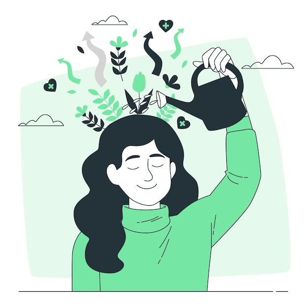 Personal growth concept illustration