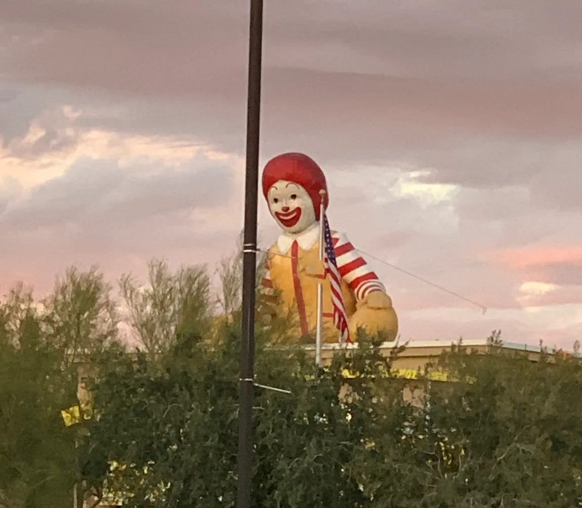 The Hamburger Clown, copyrighted by Mark Tulin