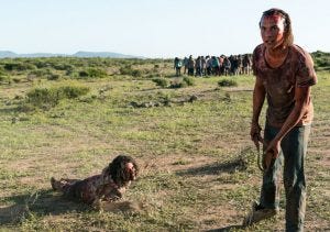 nick gets belt from walker in fear the walking dead