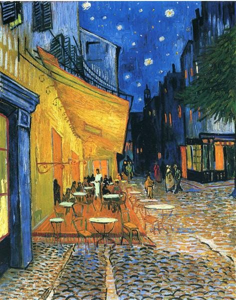 Café Terrace at Night (Place du Forum, Arles), 1888 - Vincent van Gogh