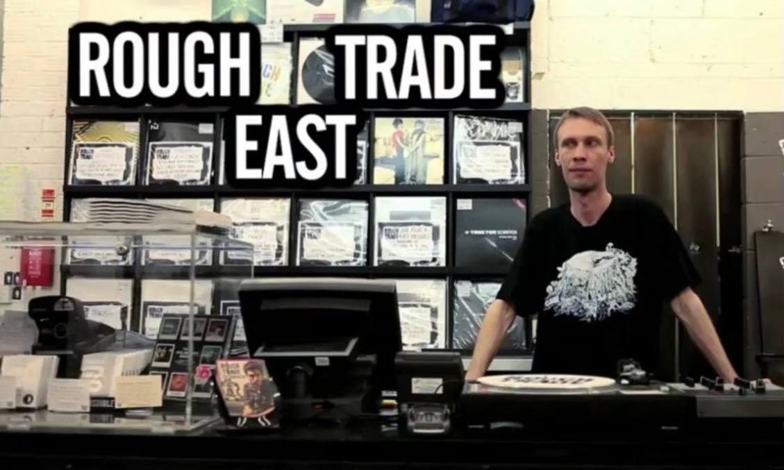 Behind the counter in East London’s Rough Trade East - the final stop on Bobby’s record shop journey