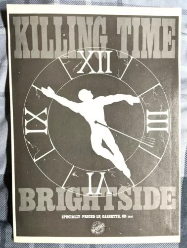 KILLING TIME / ANTHONY COMUNALE / 1989 BRIGHTSIDE LP / ALBUM MAGAZINE PRINT AD  - Picture 1 of 2