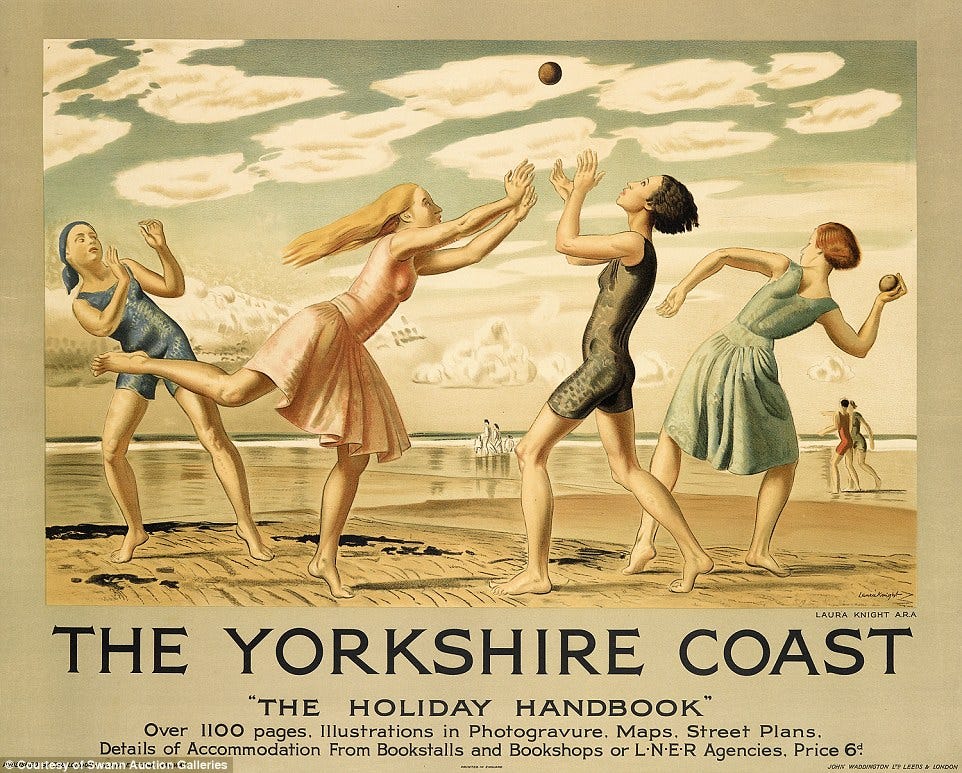 Vintage British seaside posters sell at auction in New York | Daily Mail  Online