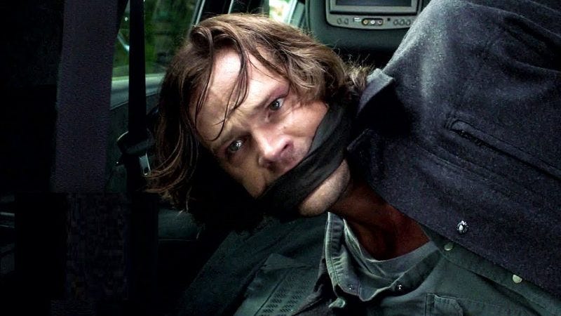 supernatural season 12 sam winchester tied up