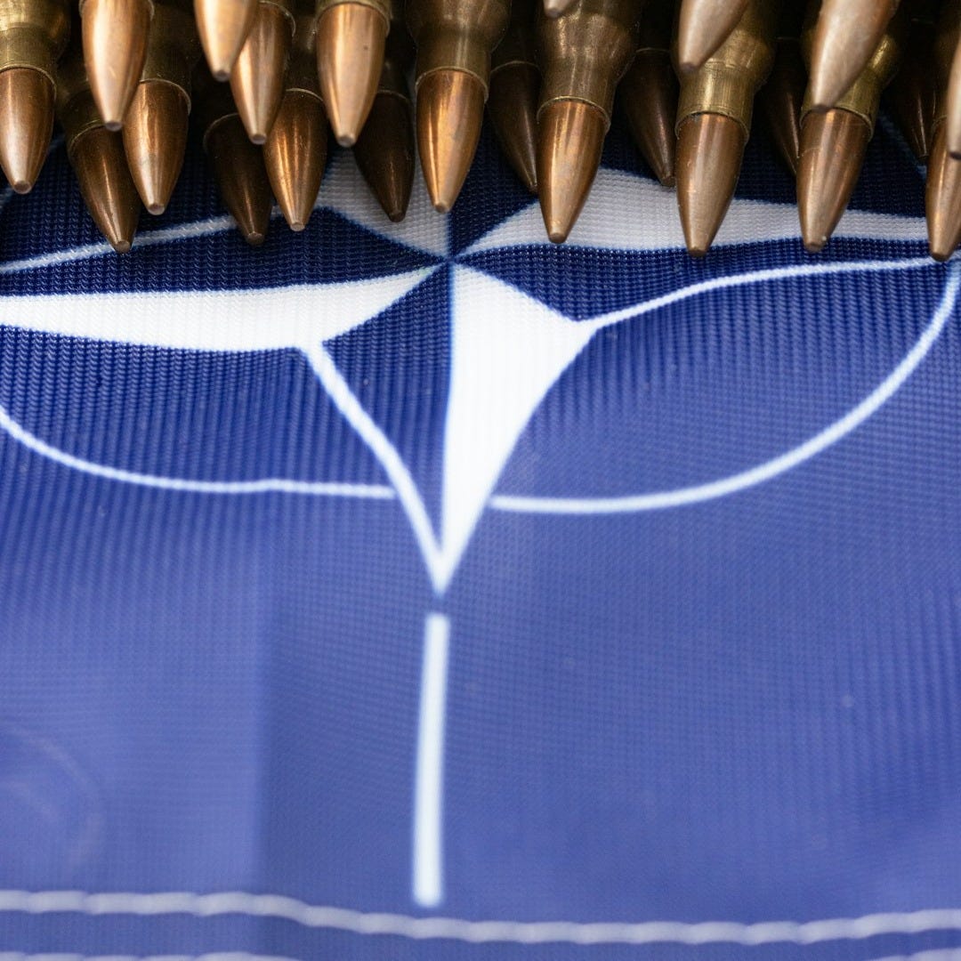 a close up of a bunch of bullet shells