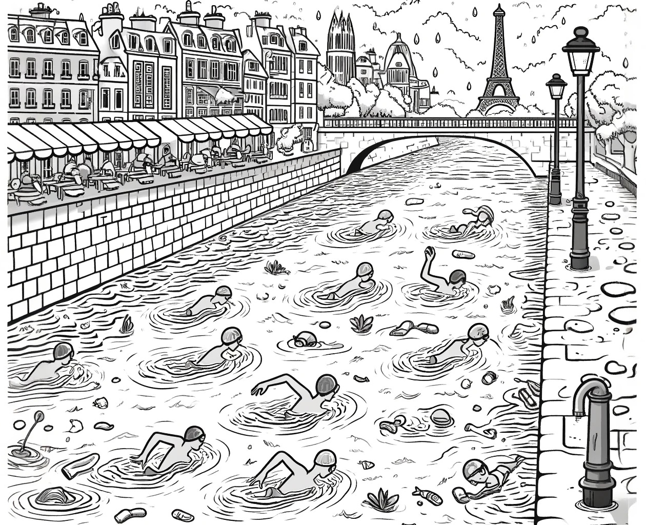 Swim in the Seine at your own risk!