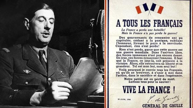 Commémoration des 80 ans de l'Appel du 18 juin - La France au Chili
