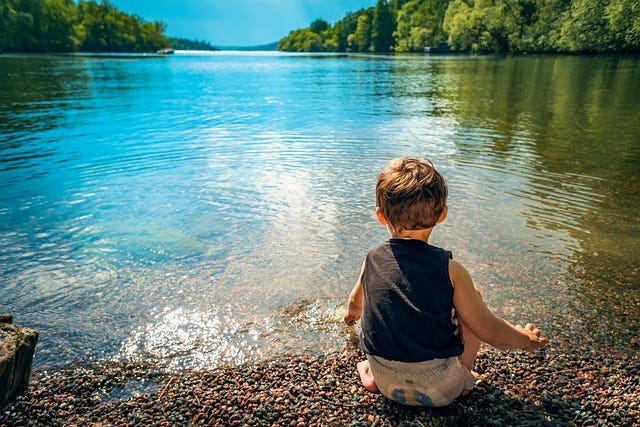 child outdoors