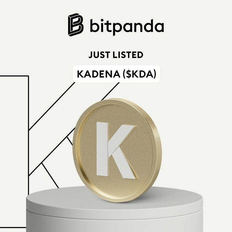New $KDA listing on BitPanda!