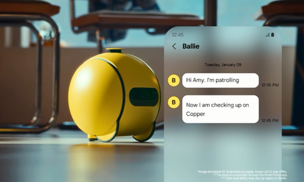Samsung Unveils New Ballie, An AI Companion Robot for the Home |  IndianWeb2.com