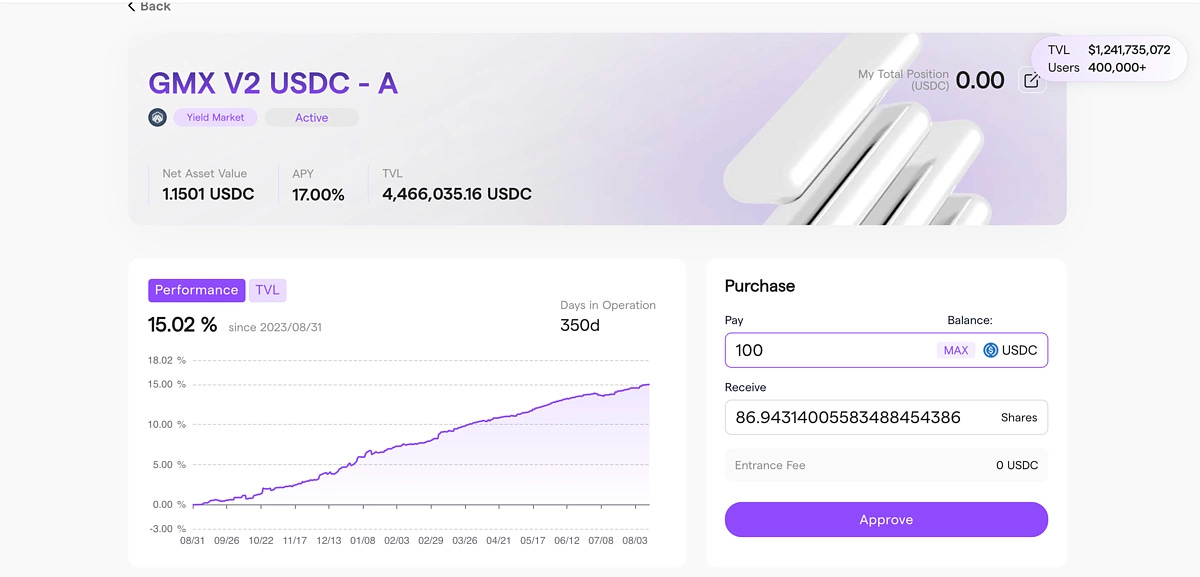 Approve and confirm liquidity provision through Solv