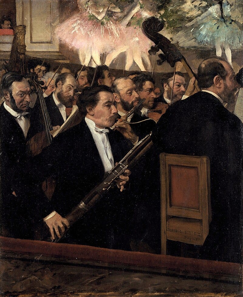 The Orchestra of the Opera, 1870, Musée d'Orsay