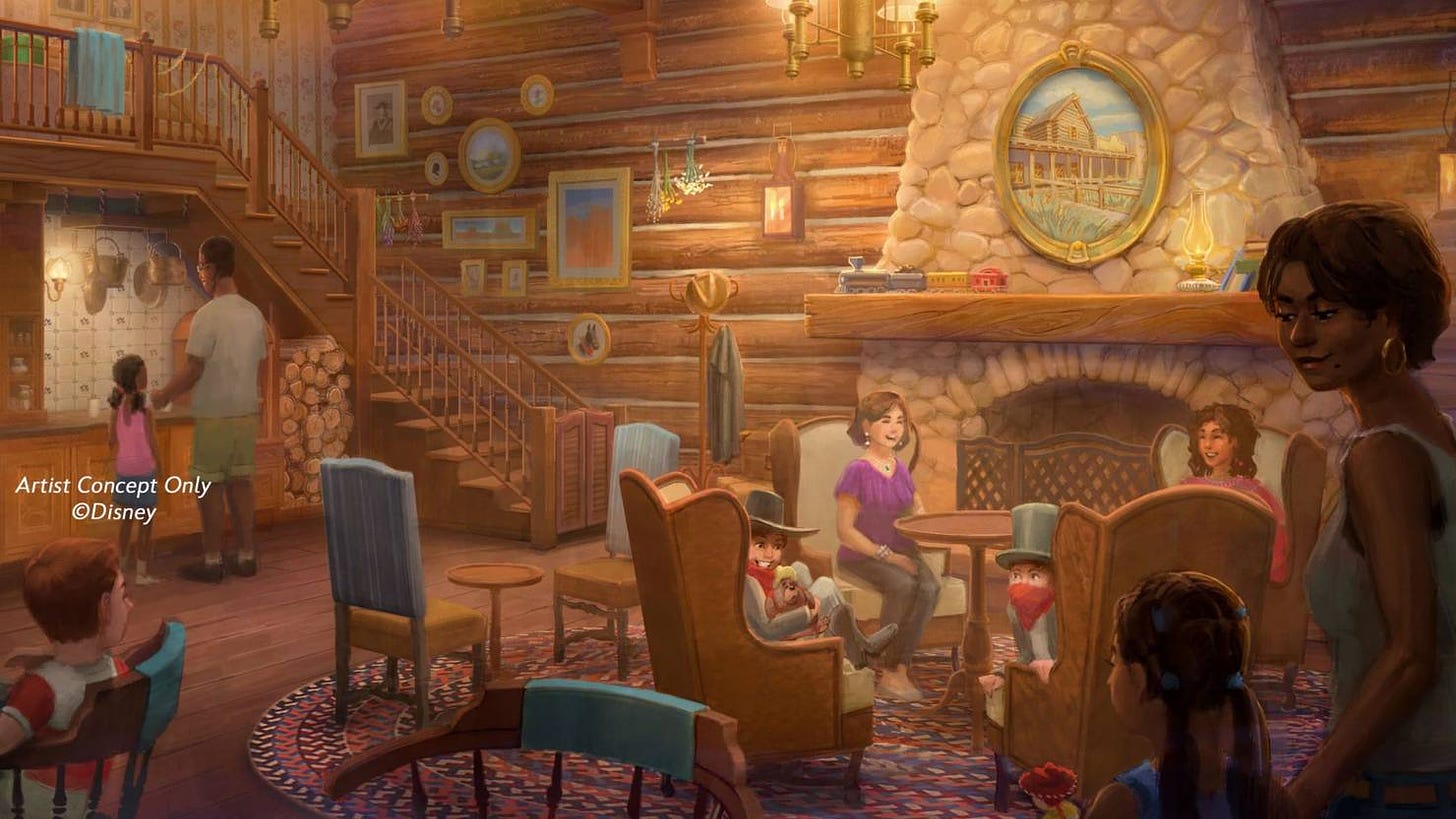 McKim's Mile House DVC Lounge in Frontierland Concept Art