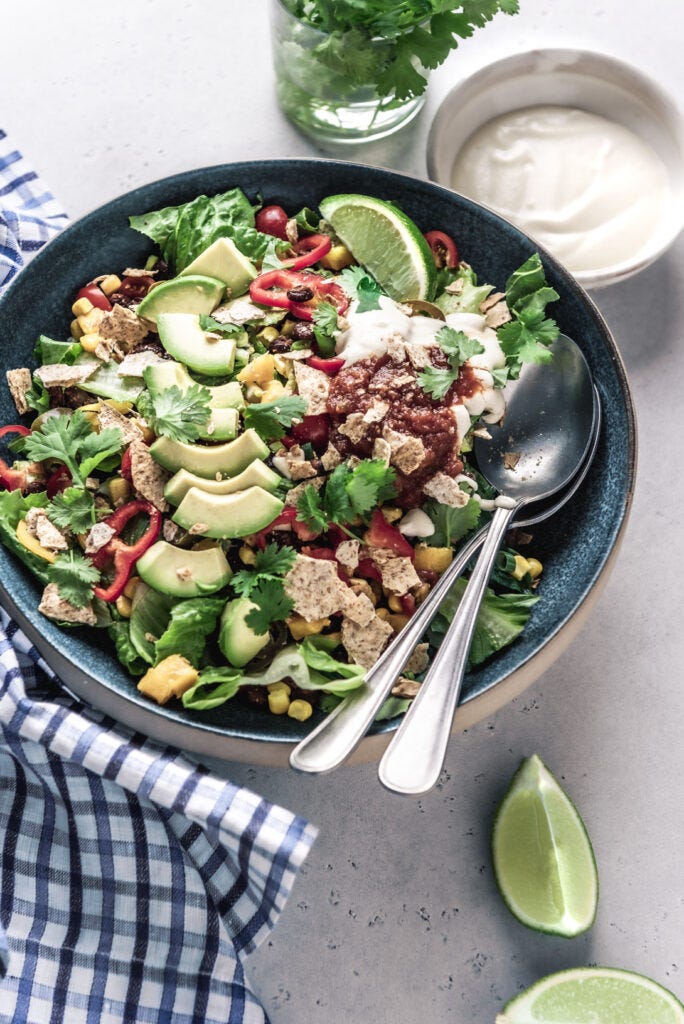 the best vegan taco salad