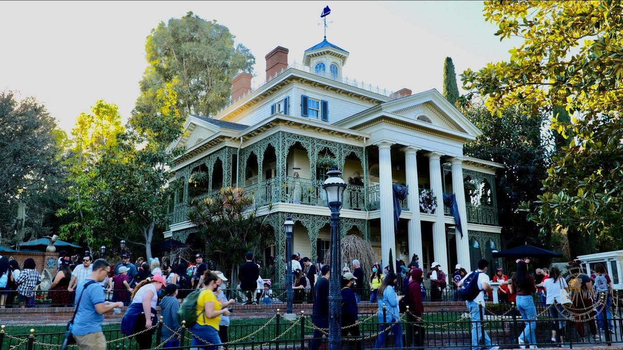The Haunted Mansion at Disneyland - Complete Ride Experience in 4K |  Disneyland Resort Anaheim 2022 - YouTube
