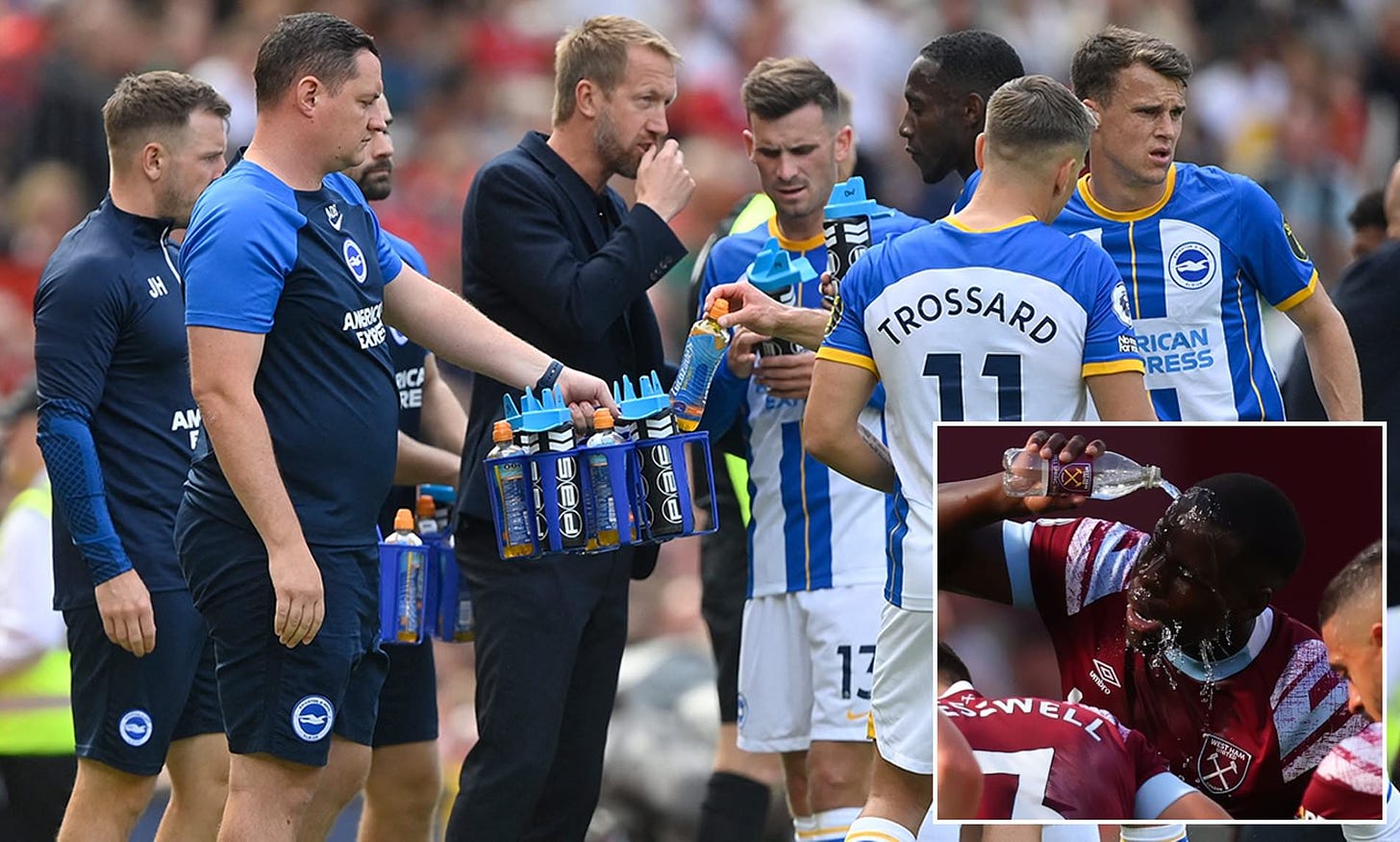 Premier League to allow water breaks this weekend amid soaring temperatures  | Daily Mail Online