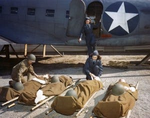 USAAF Flight Nurses in WWII. National Museum of the USAF