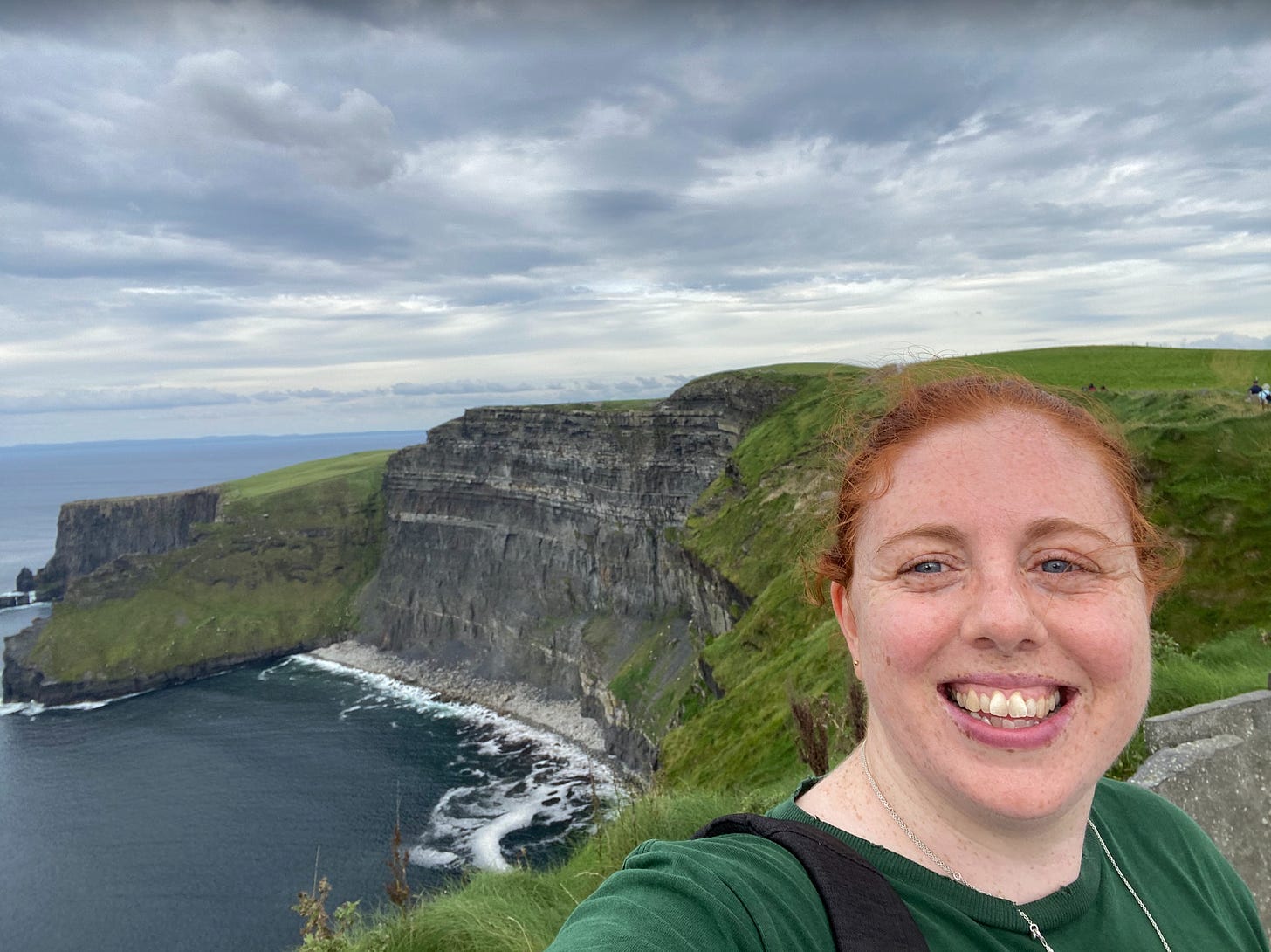 The author visiting the Cliffs of Moher in the West of Ireland