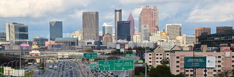 Atlanta Daytime Panoramic Photograph by Frozen in Time Fine Art Photography  - Pixels