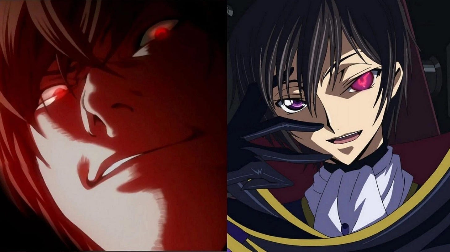 Code Geass vs Death Note: Similarities and Differences : r/CodeGeass