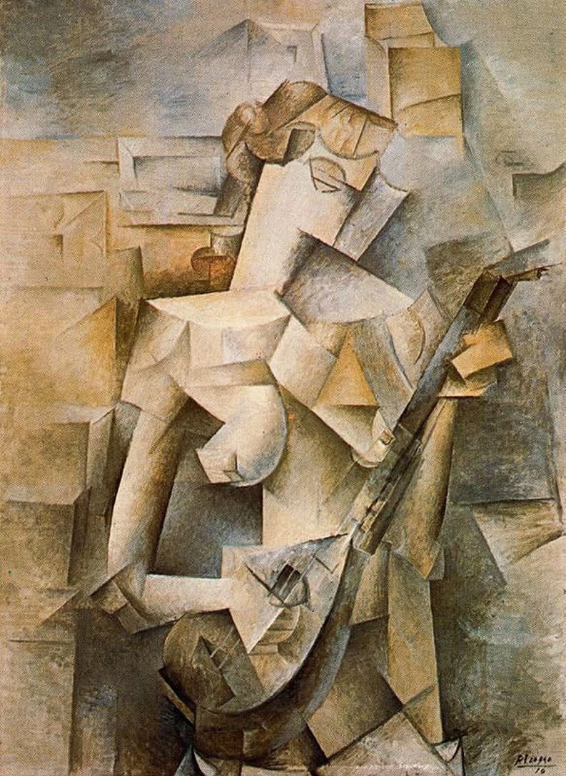 Pablo Picasso, Girl With Mandolin, 1910