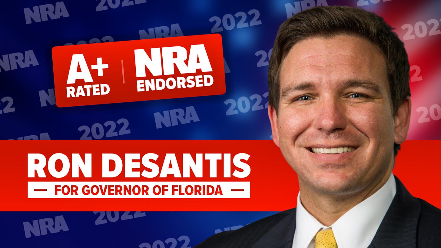 NRA-PVF | Vote Freedom First. Vote Ron DeSantis For Florida Governor!