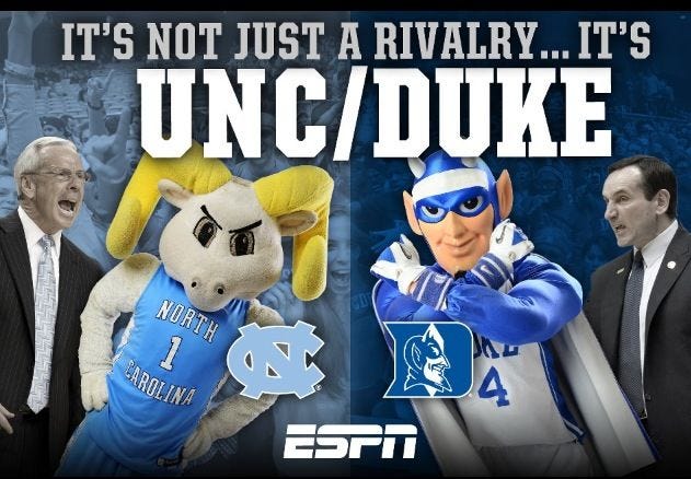 Duke/UNC Rivalry Unc, Unc Basketball, Rivalry, 46% OFF