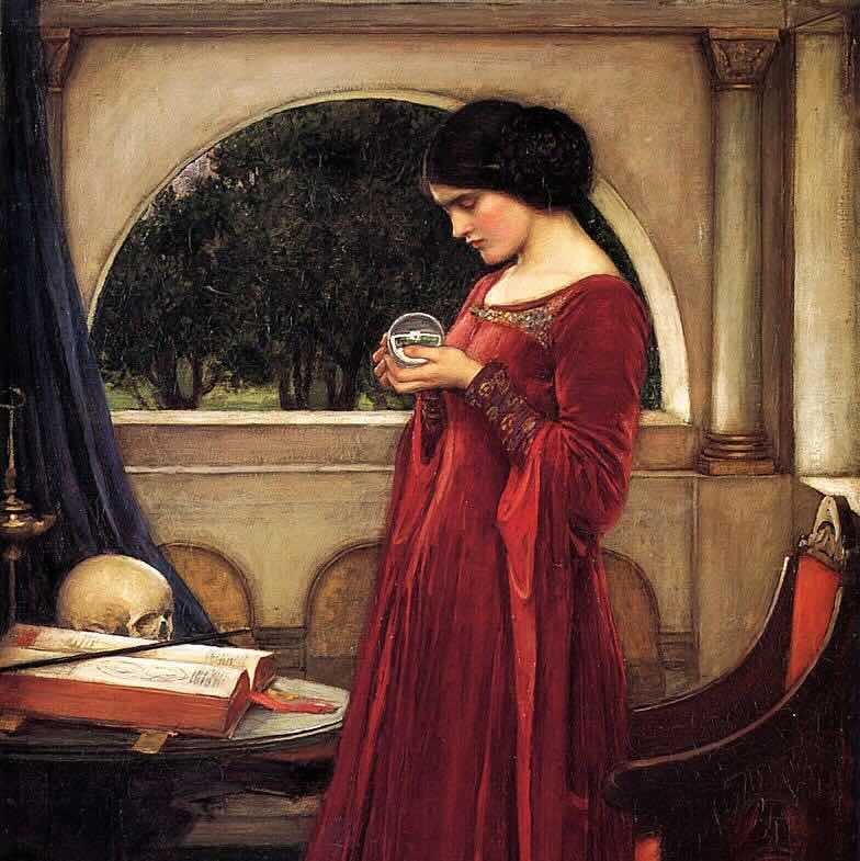 The Crystal Ball by John William Waterhouse, 1902