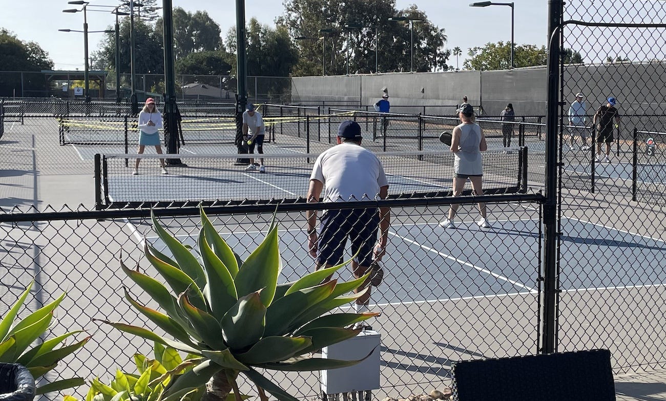 The Bobby Riggs Racket and Paddle Club had to reduce the number of pickleball courts by 15 after the city requested it do so stemming from noise complaints. Steve Puterski photo