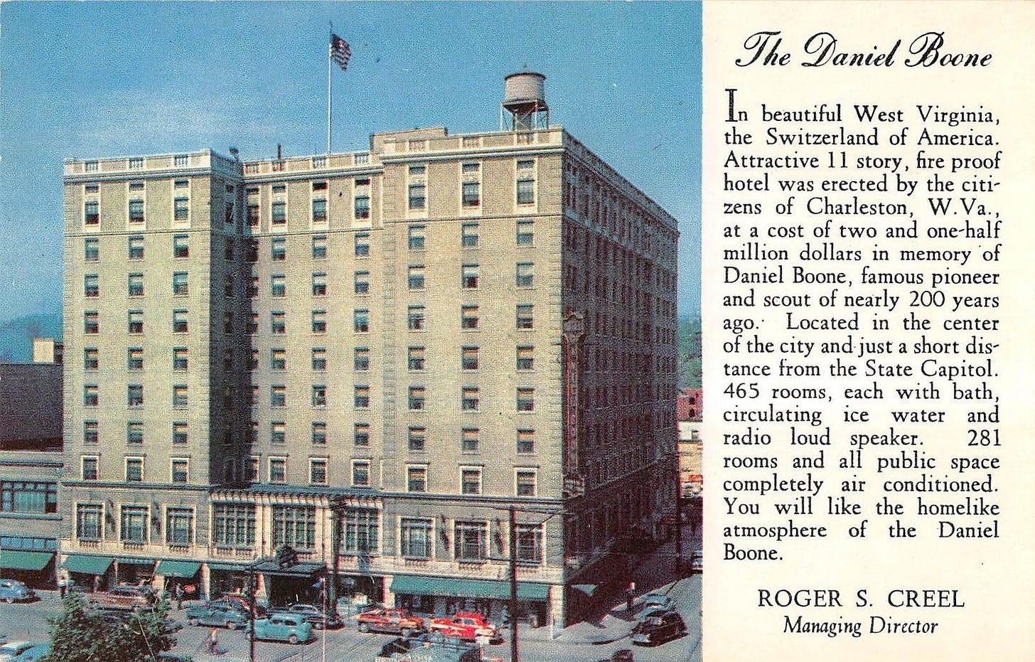 Daniel Boone Hotel postcard