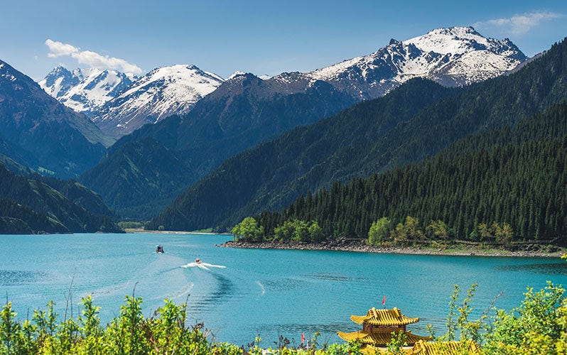 Tainchi Lake - Urumqi Heavenly Lake of Tianshan Mountains