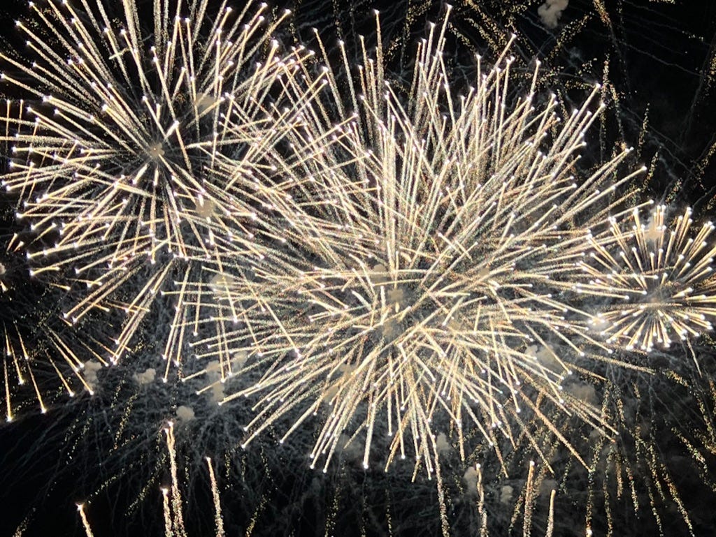 Fireworks in the sky - celebration