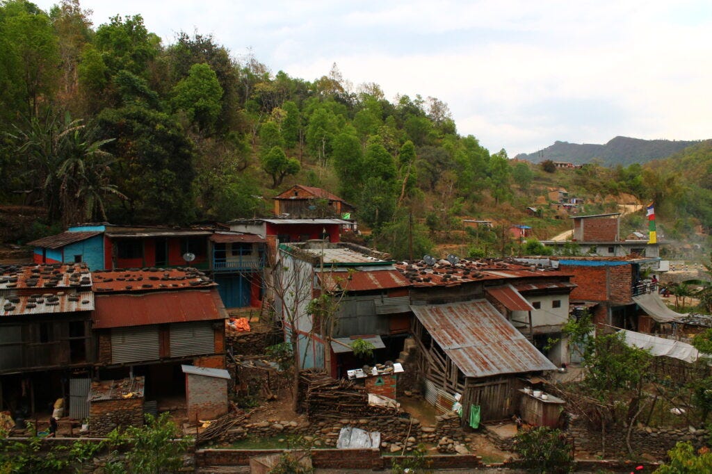 Nepali farm village