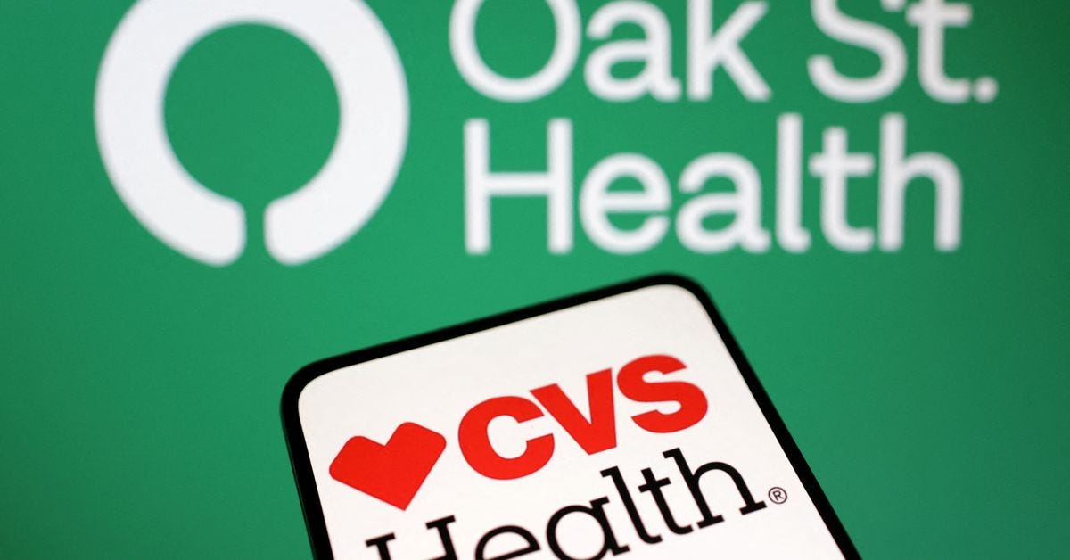CVS digs into primary care with $9.5 bln Oak Street Health deal | Reuters