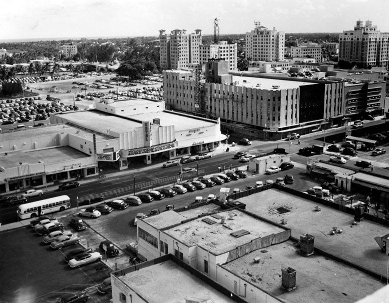 Figure 5: Aerial of the Royal Center strip mall on July 8, 1952. Courtesy of Casey M. Piket.