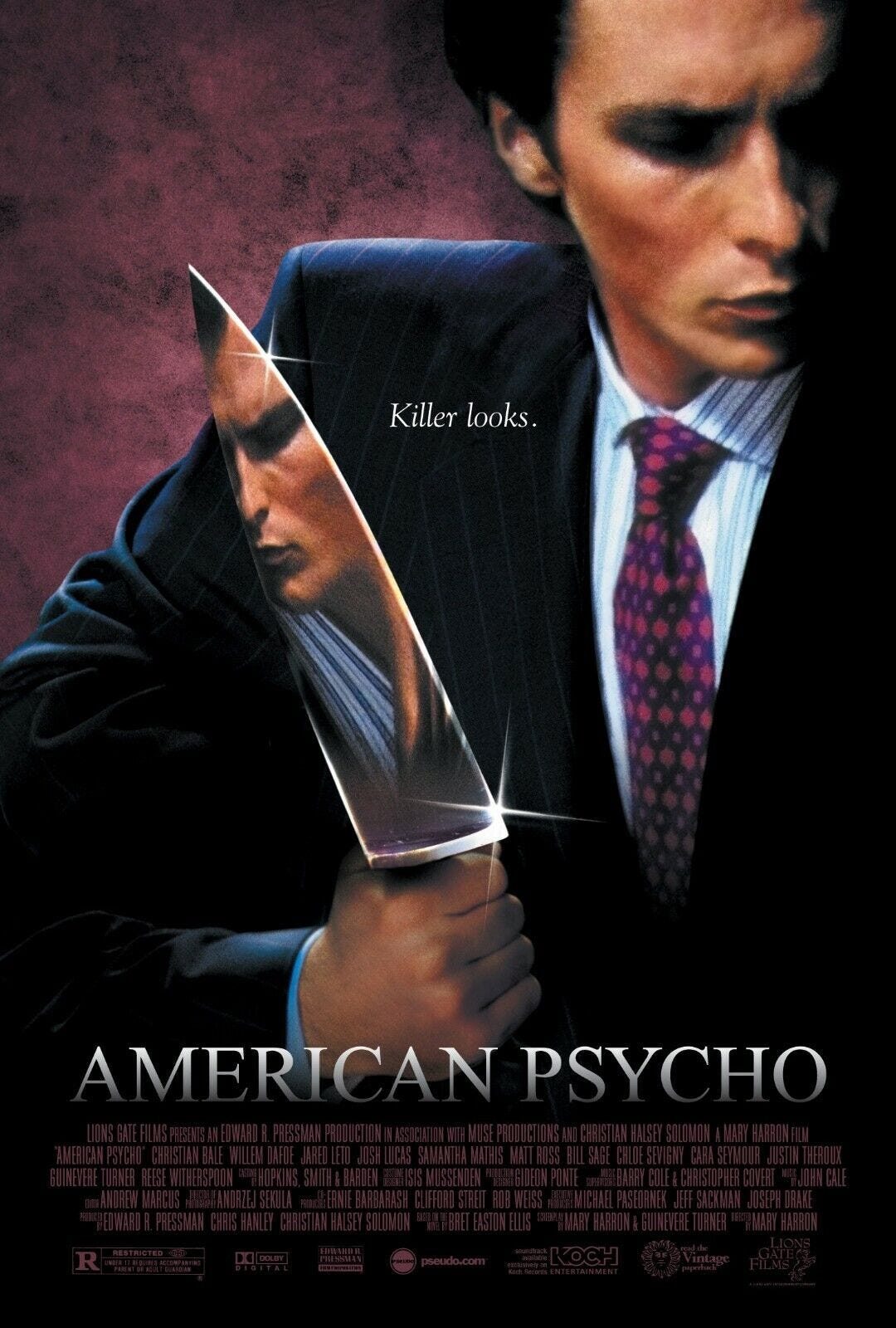 American Psycho movie poster 11 x 17 inches : Christian Bale poster (Style  a)