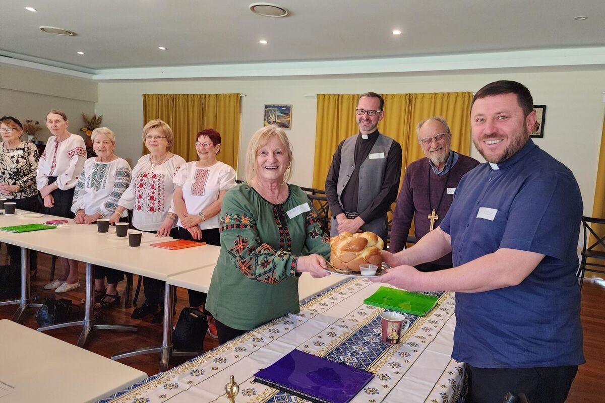 Bishop Mykola visited the Senior Citizens Club in Brisbane