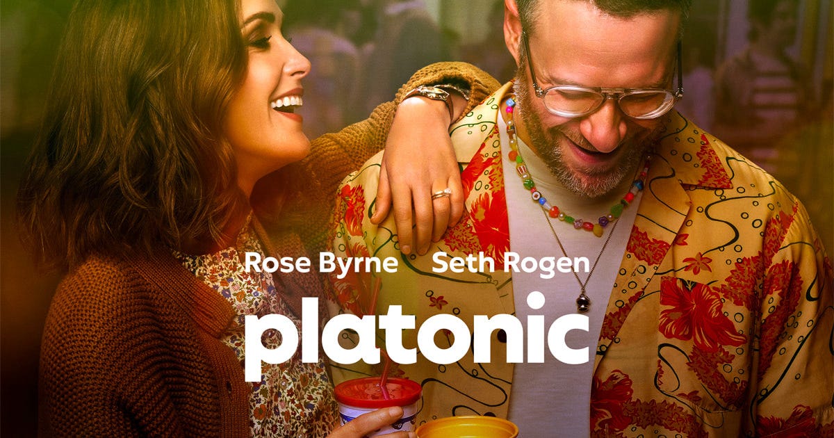 Review of Platonic on Apple TV+ with Rose Byrne and Seth Rogen | Double Take TV Newsletter | Jess Spoll