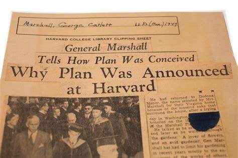 70 years ago, a Harvard Commencement speech outlined the Marshall Plan ...