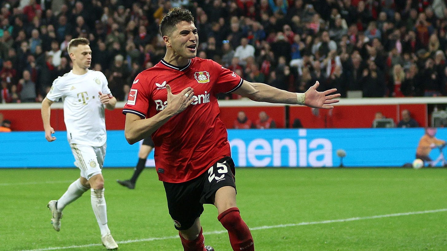 Exequiel Palacios hits penalty double as Bayer Leverkusen stun Bayern  Munich | Bundesliga