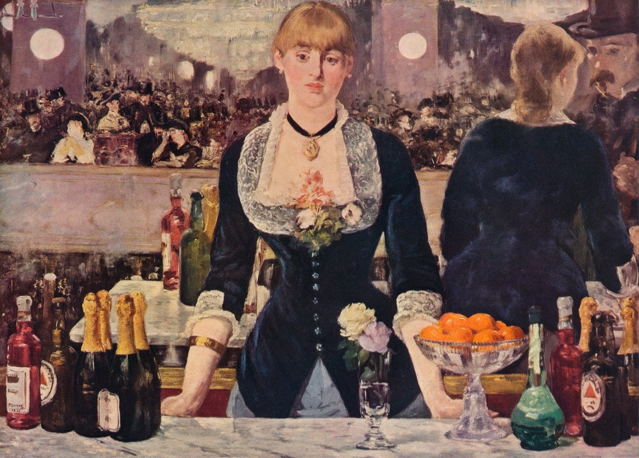 The Bar at the Folies-Bergere by Édouard Manet